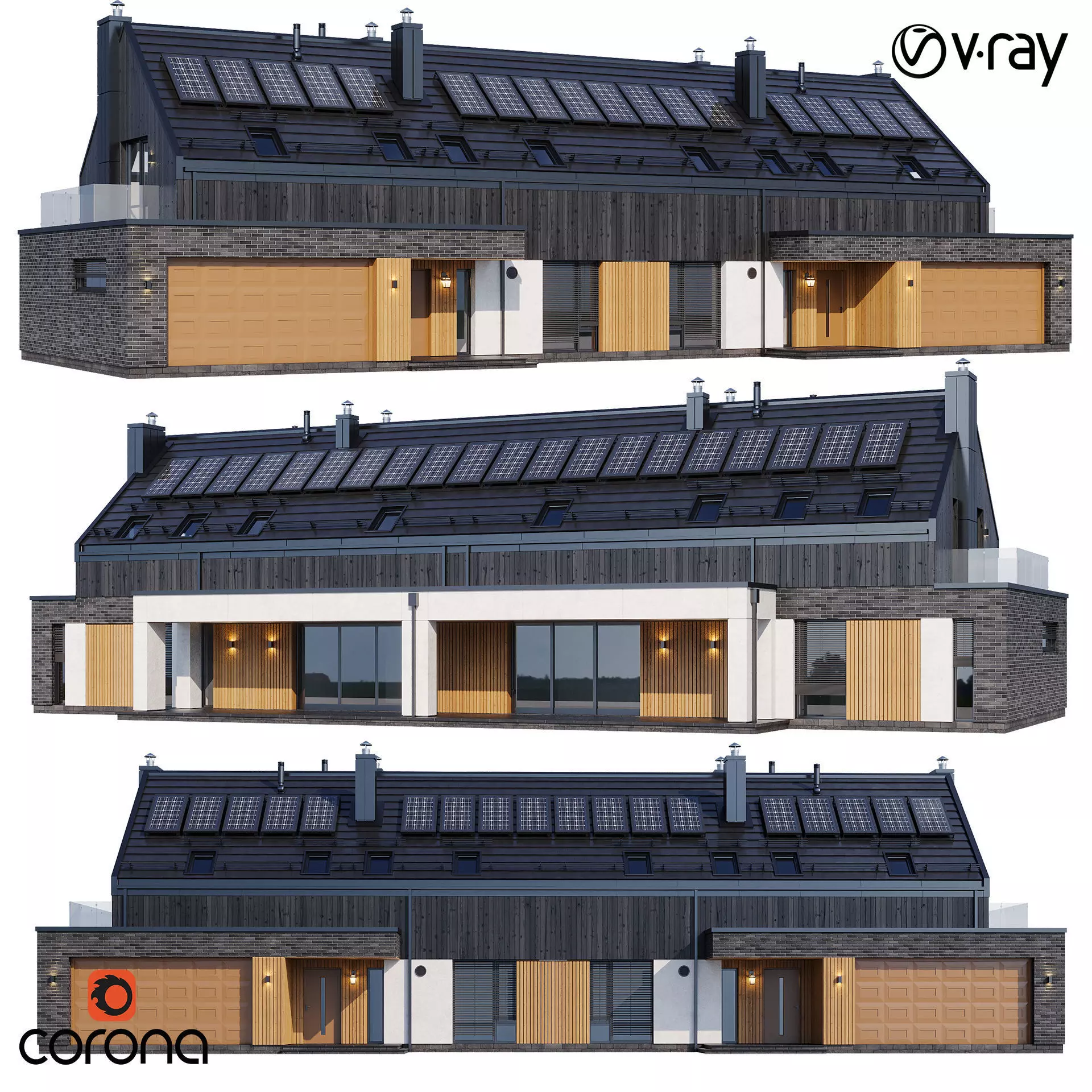 Modern house v79 3D model_0