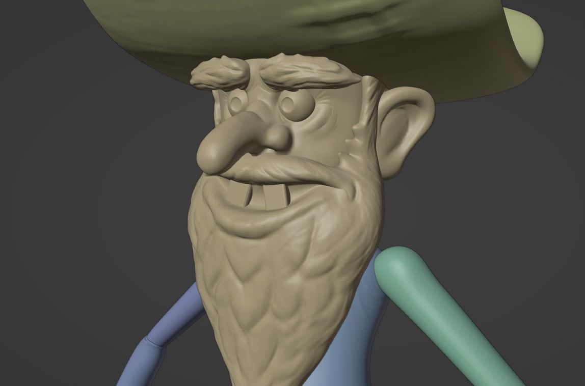 AquaTeen Jiggle Billy with night vision goggles 3D print model_4