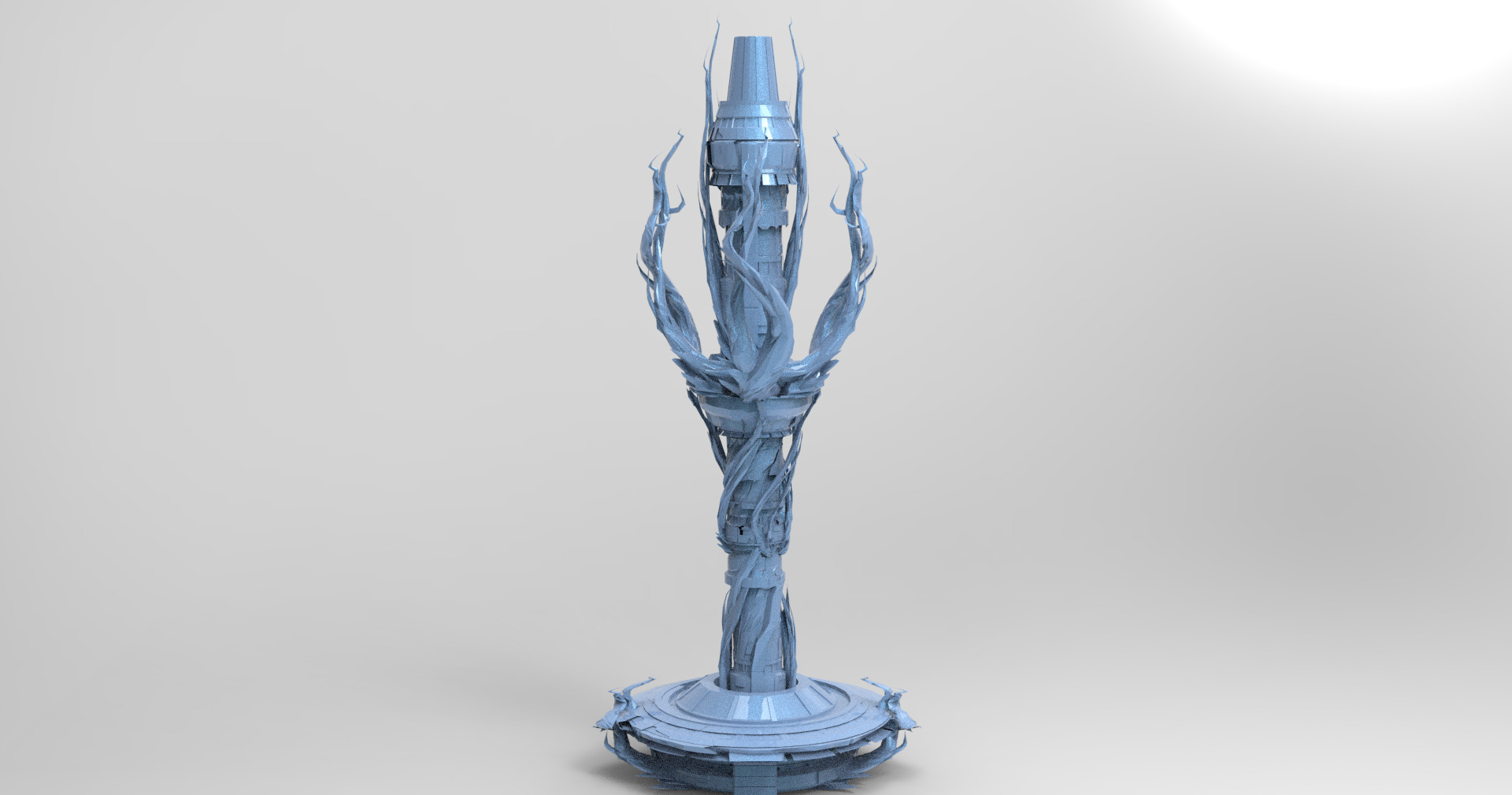 Cthulhu ocean Sci fi Towers collection full  Low-poly 3D model_4