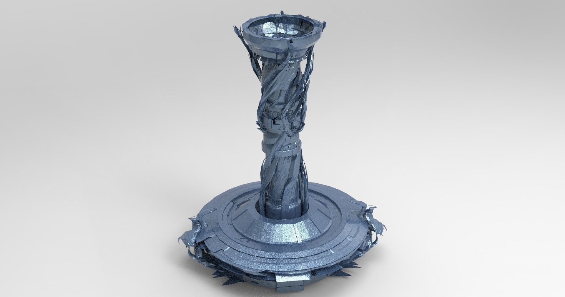 Cthulhu ocean Sci fi Towers collection full  Low-poly 3D model_17