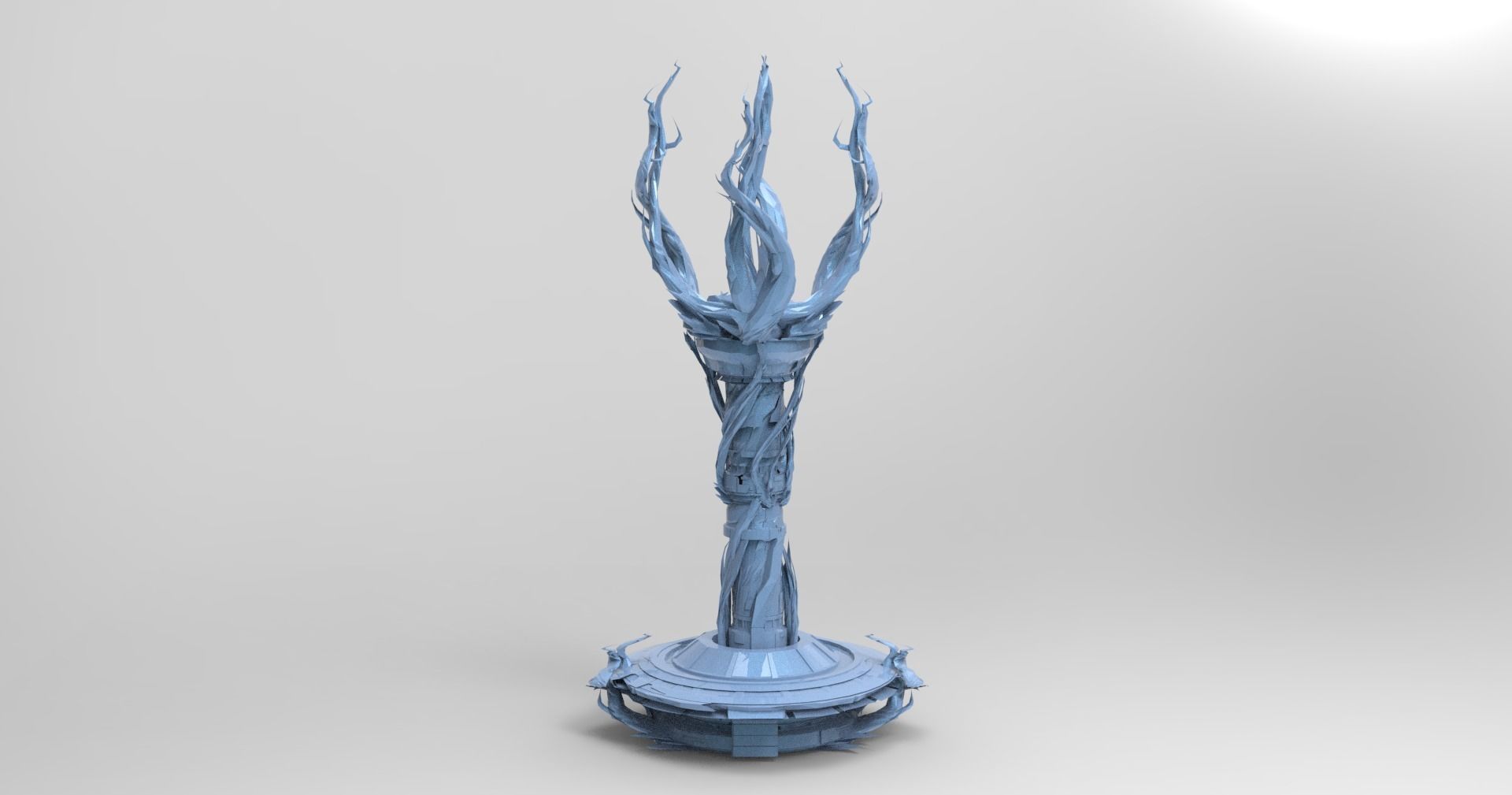 Cthulhu ocean Sci fi Towers collection full  Low-poly 3D model_18