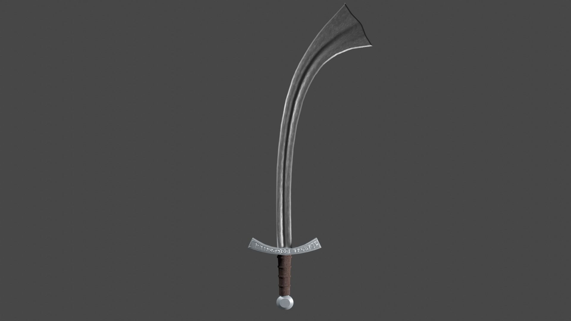 Khora sword with Falchion handle Low-poly 3D model_6