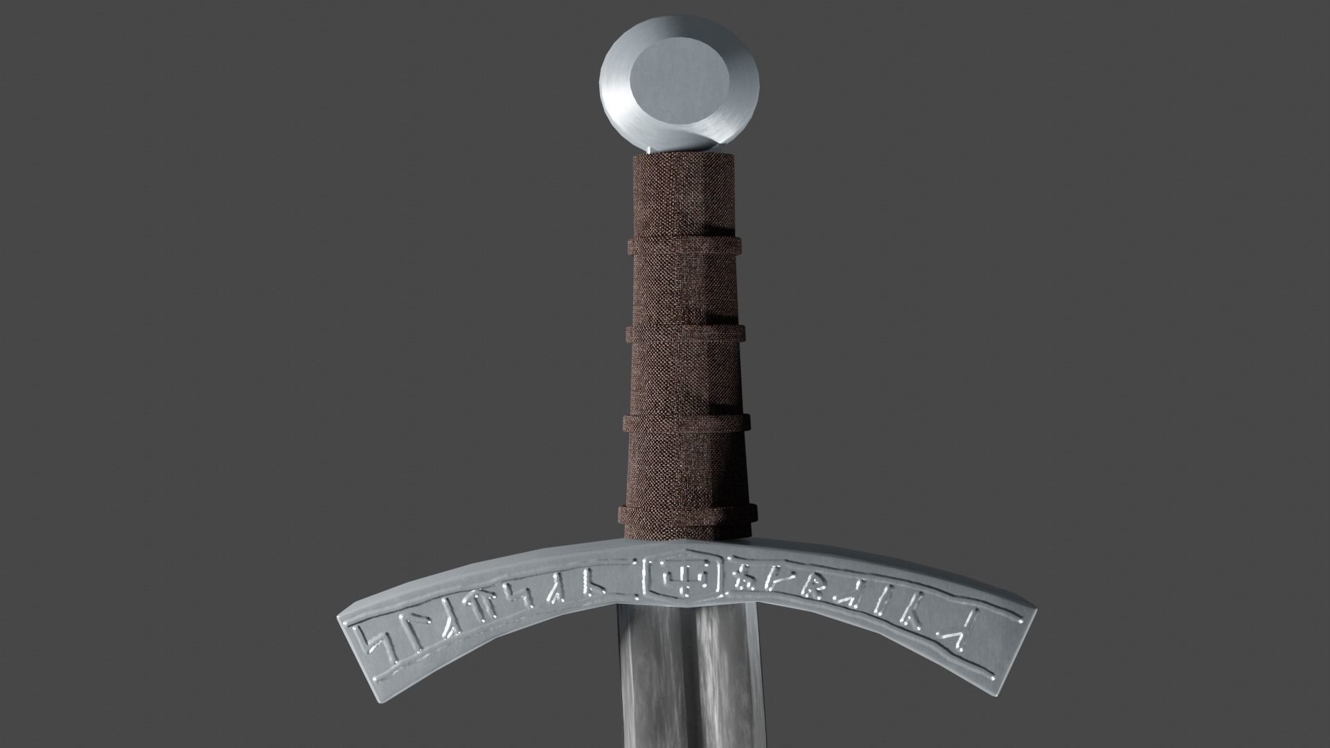 Khora sword with Falchion handle Low-poly 3D model_8