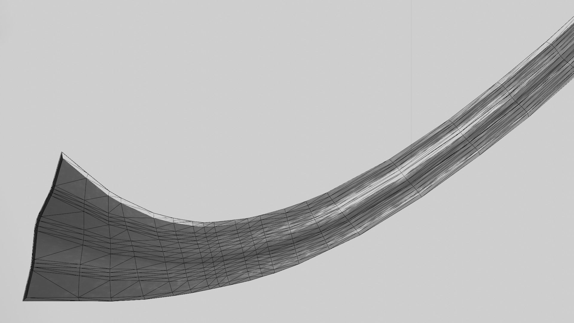 Khora sword with Falchion handle Low-poly 3D model_10