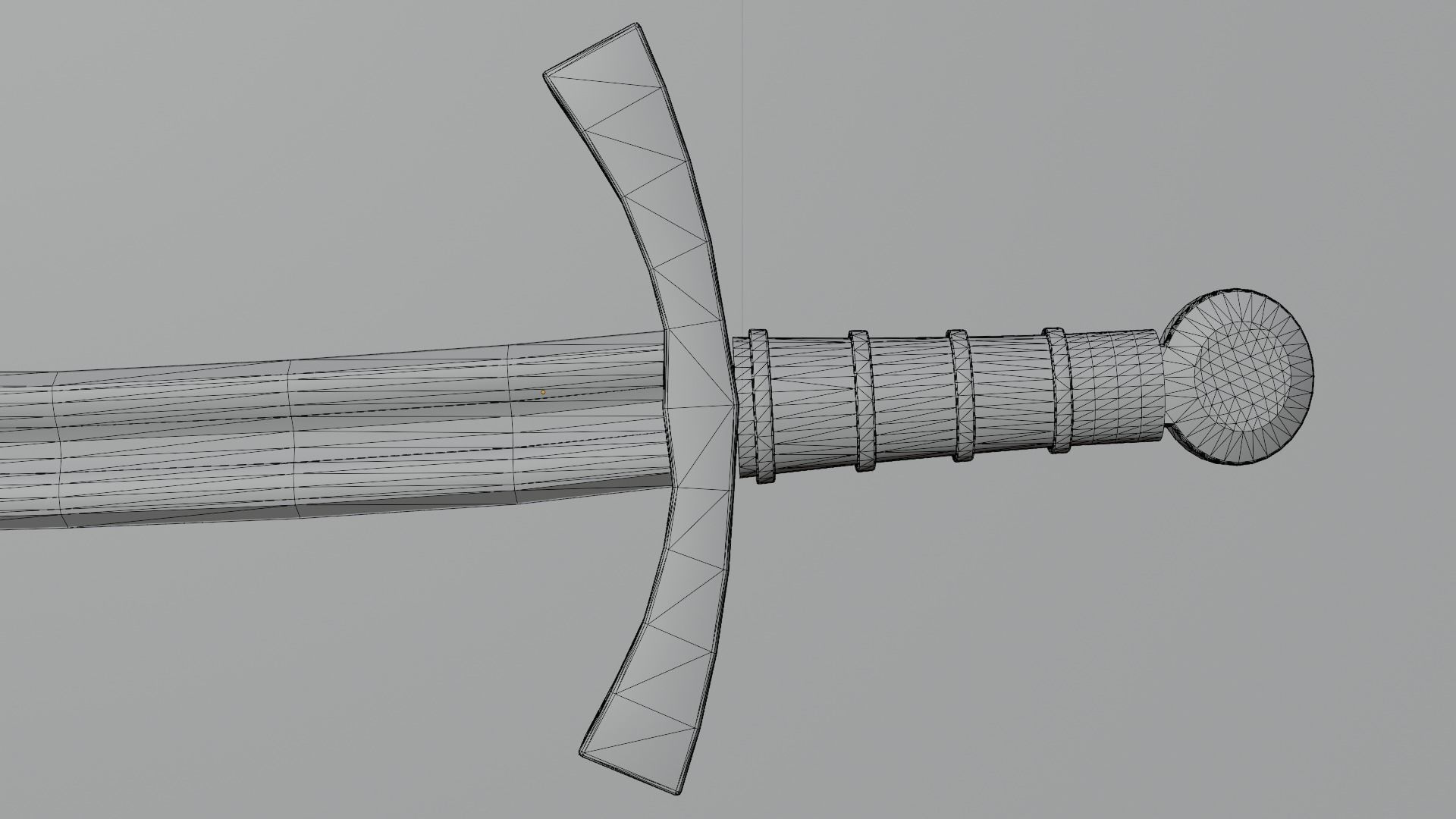 Khora sword with Falchion handle Low-poly 3D model_13