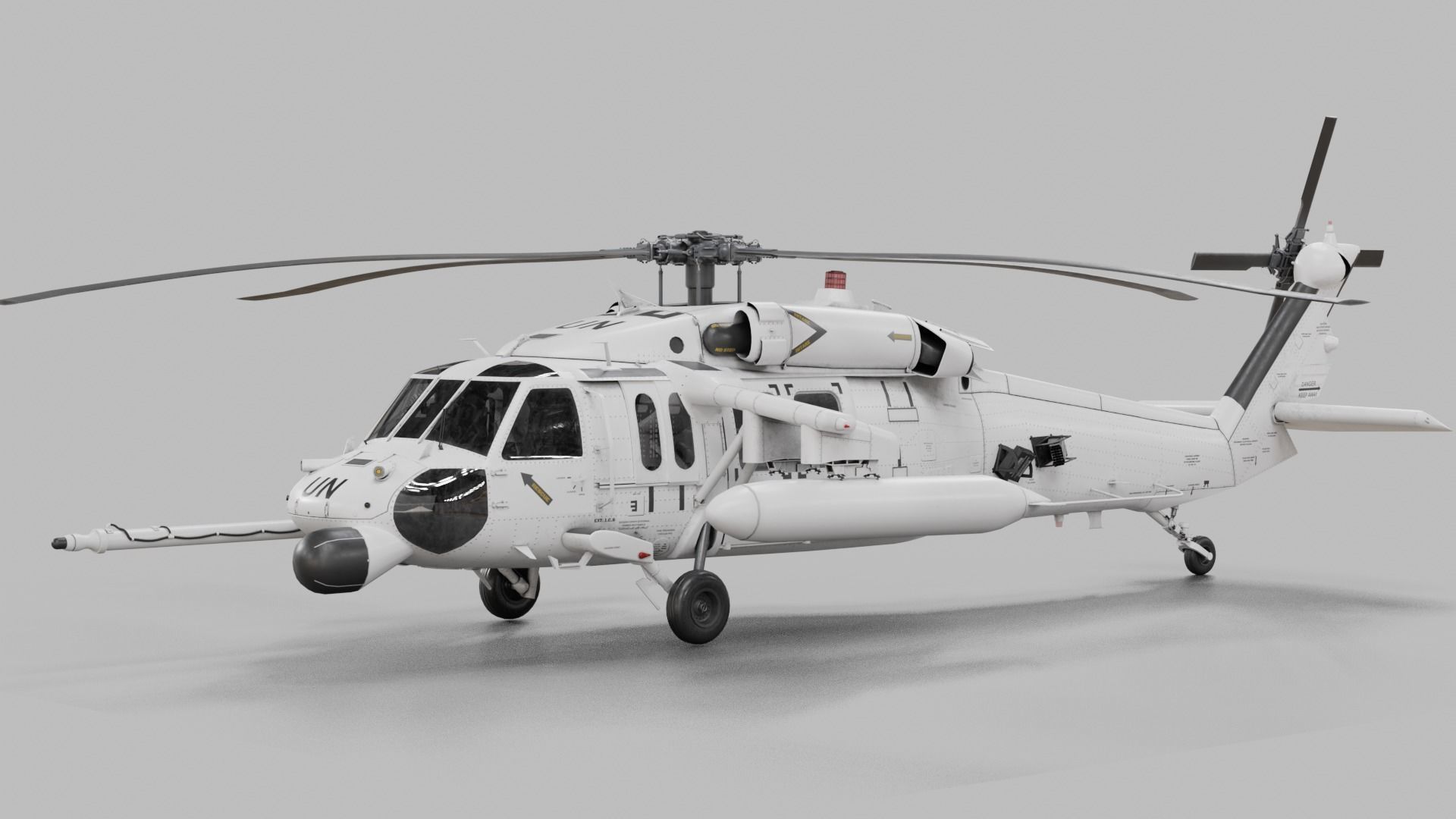 UH-60 Blackhawk Helicopter 22 skins 3D model_50