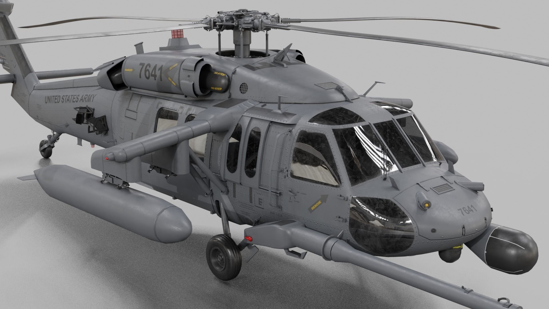 UH-60 Blackhawk Helicopter 22 skins 3D model_5