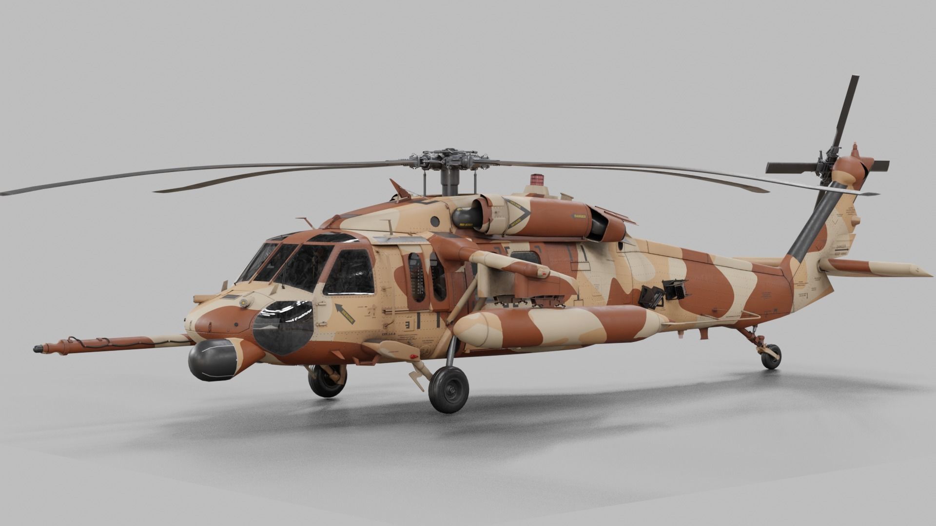 UH-60 Blackhawk Helicopter 22 skins 3D model_34