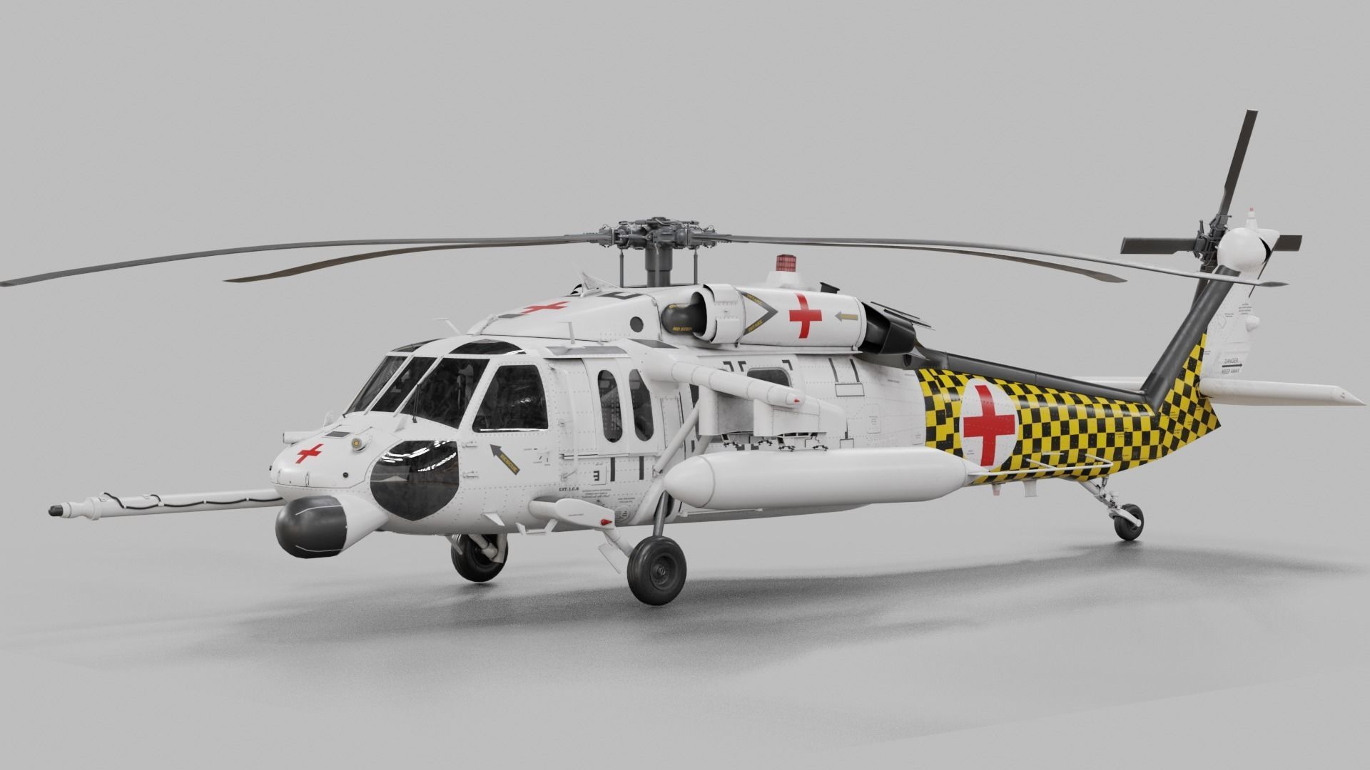 UH-60 Blackhawk Helicopter 22 skins 3D model_33