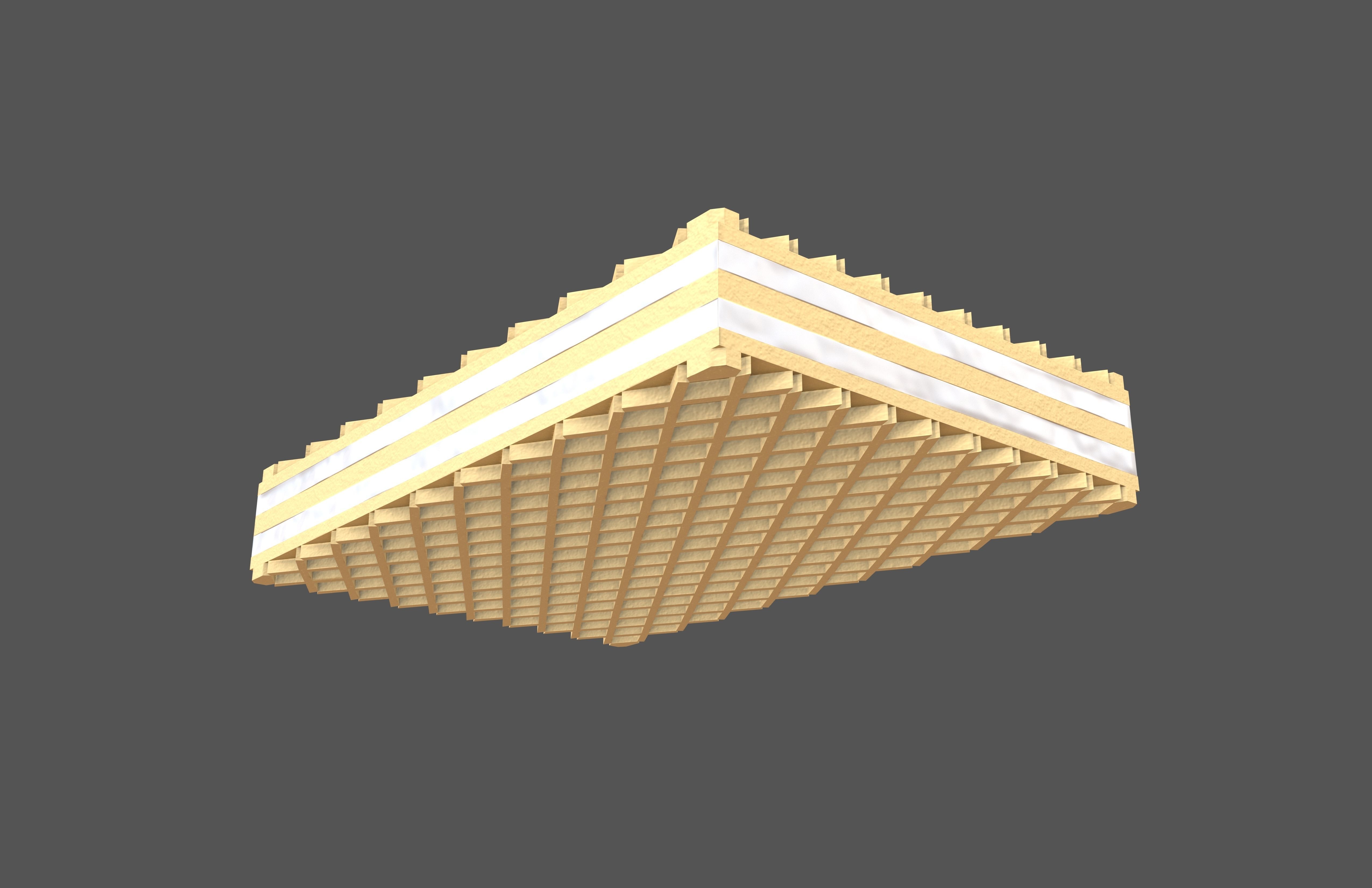 Cartoon Wafer v1 003 Low-poly 3D model_3