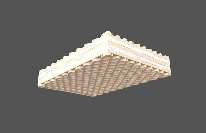 Cartoon Wafer V1 006 Low-poly 3D model 3