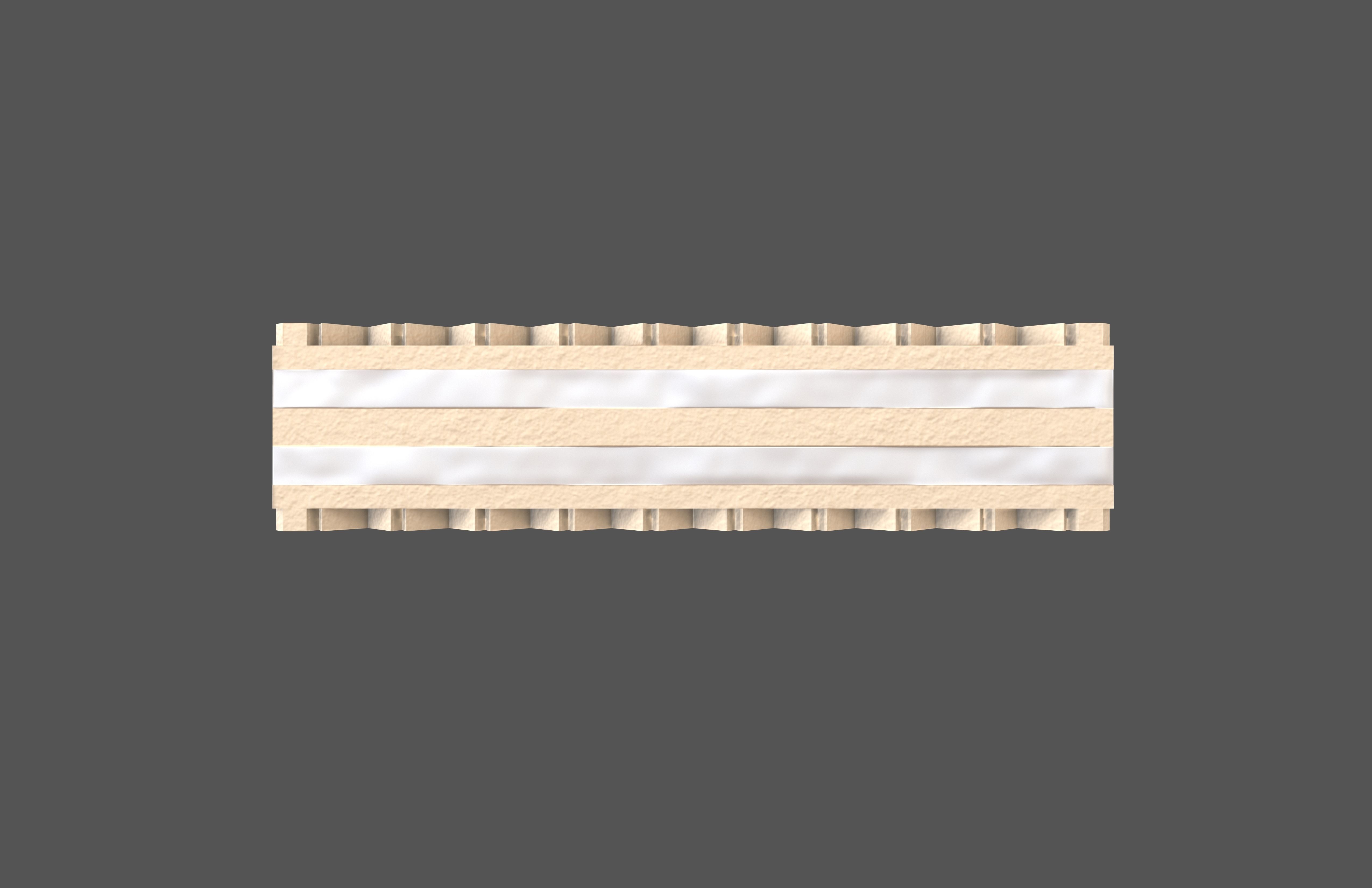 Cartoon Wafer V1 006 Low-poly 3D model_1