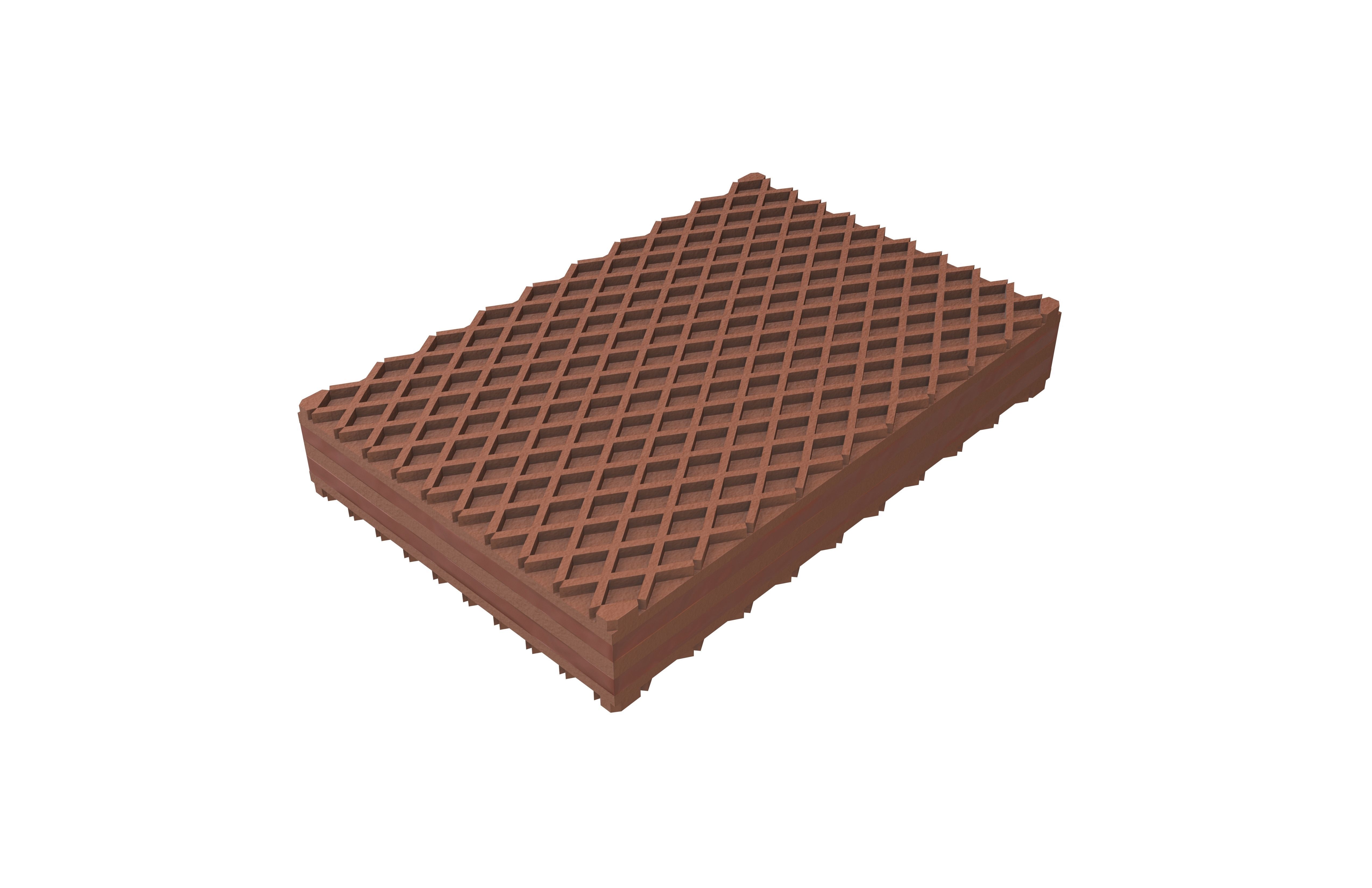 Cartoon Wafer V1 007 Low-poly 3D model_2