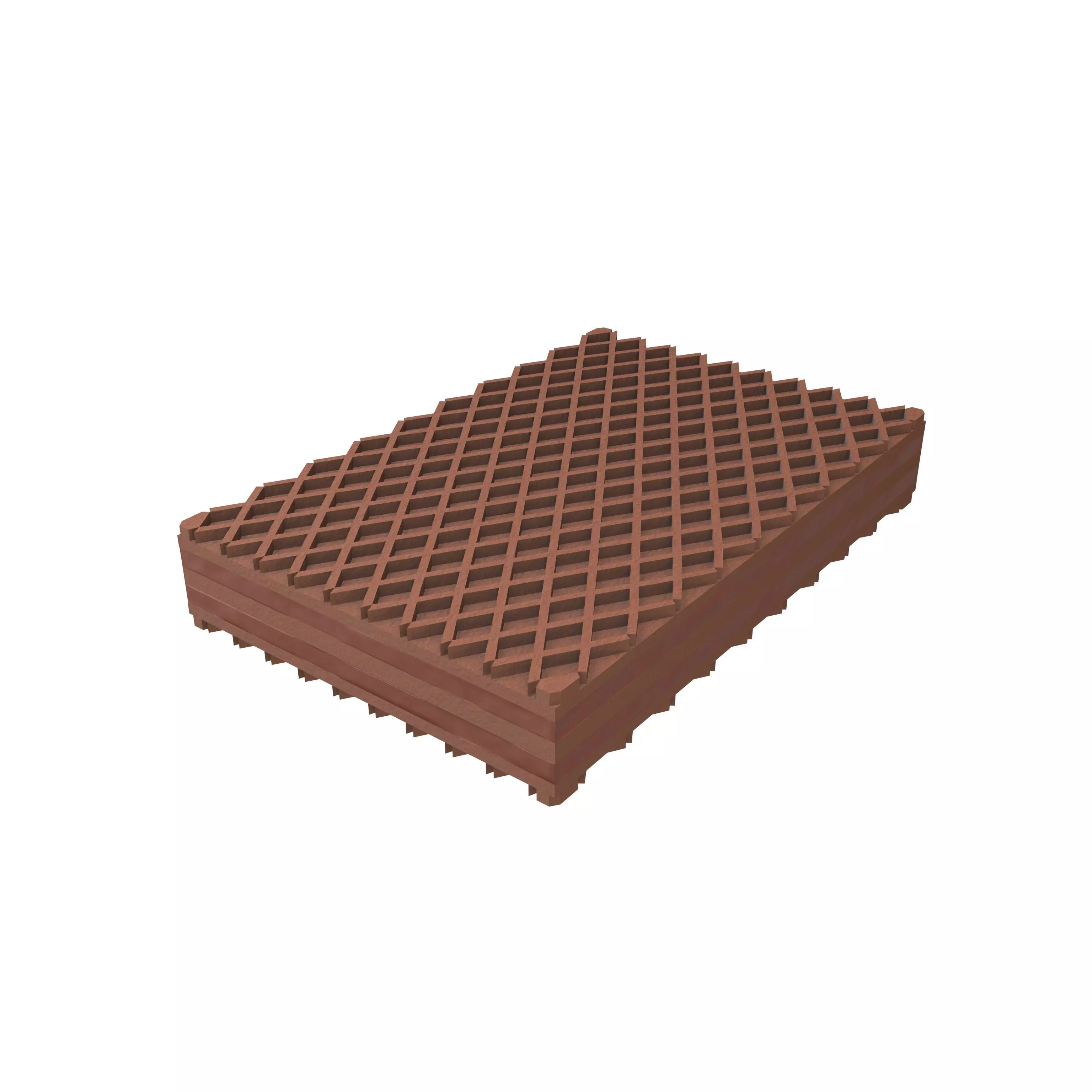 Cartoon Wafer V1 007 Low-poly 3D model_0