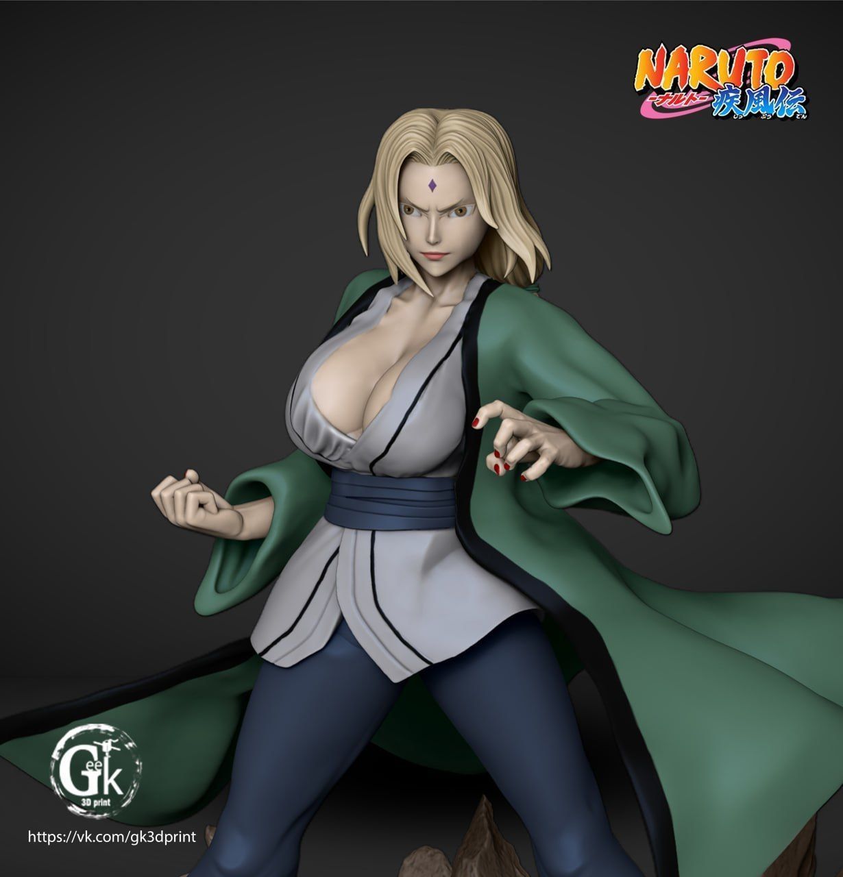 5 Hokage Tsunade  3D print model_5