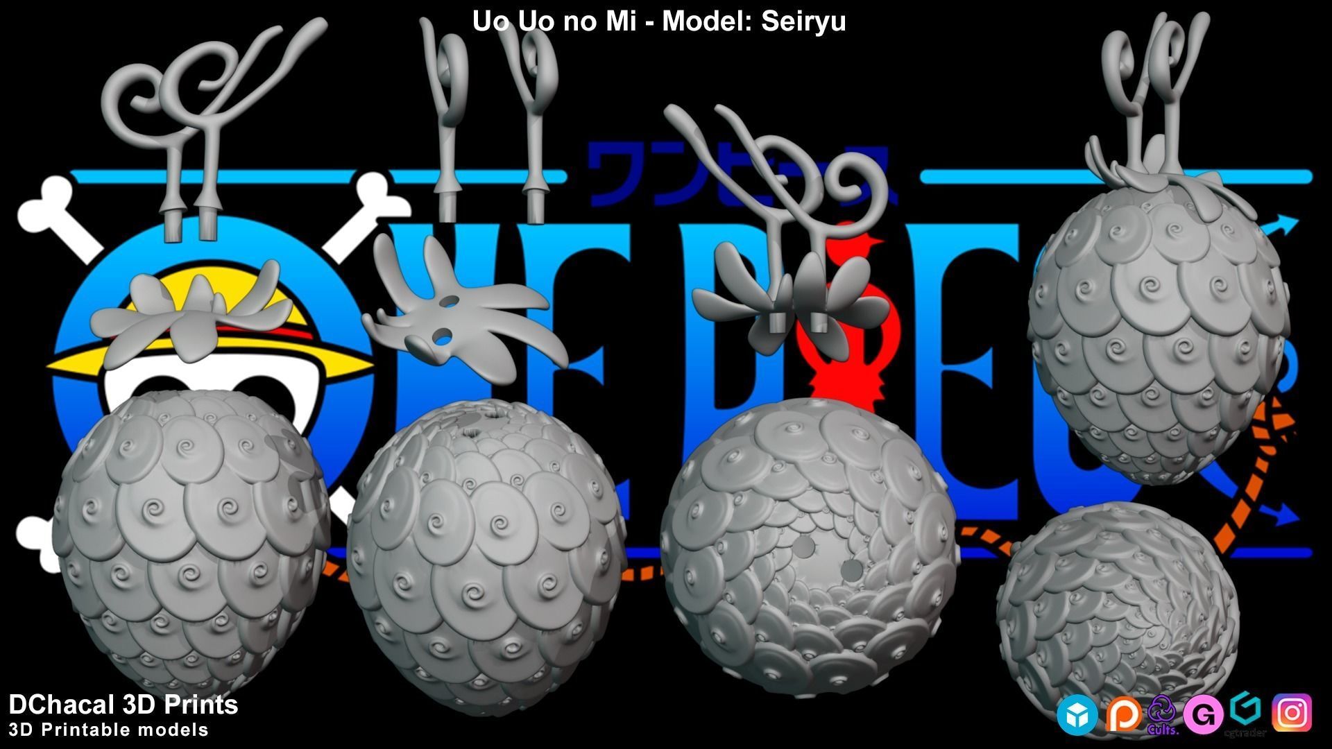 Uo Uo No Mi - Model Seiryu - One Piece 3D print model_7