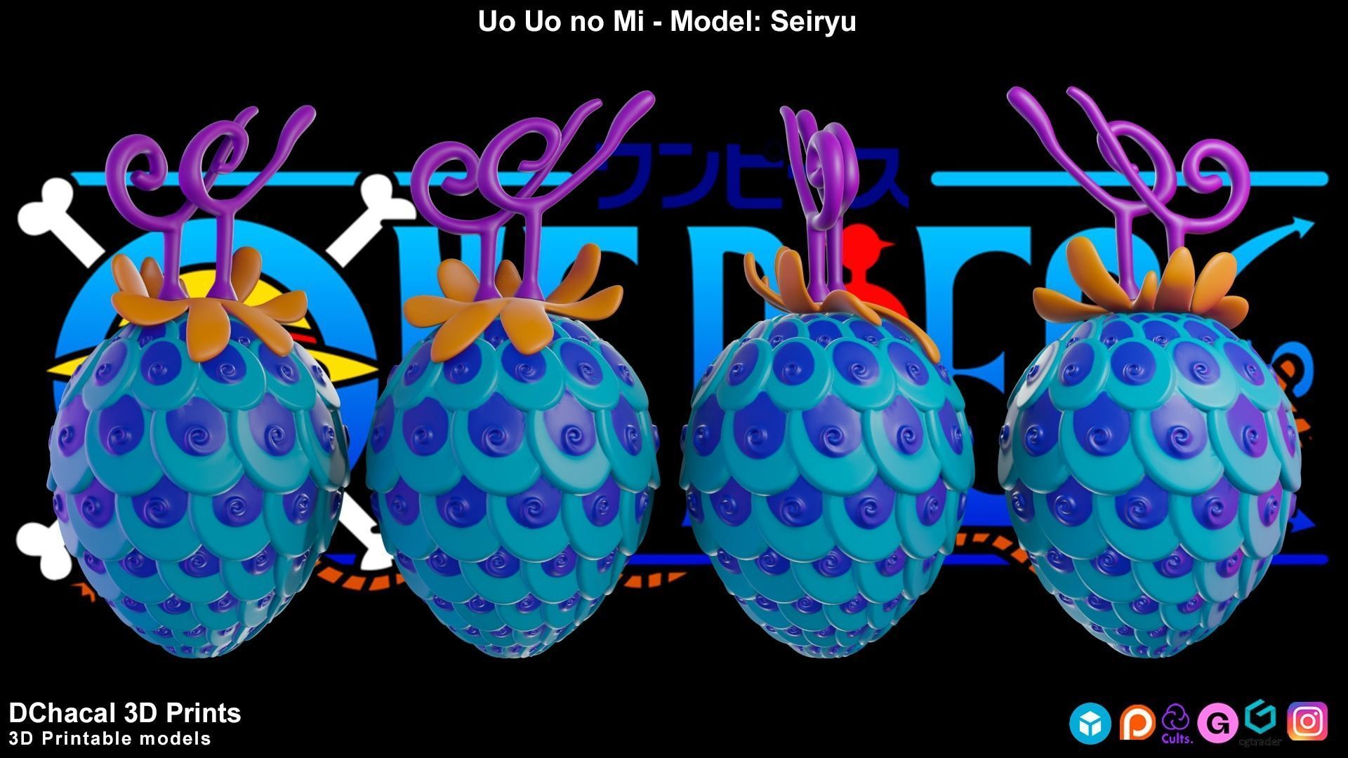 Uo Uo No Mi - Model Seiryu - One Piece 3D print model_1