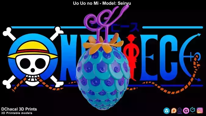 Uo Uo No Mi - Model Seiryu - One Piece 3D print model Uo Uo No Mi - Model Seiryu - One Piece 3D print model