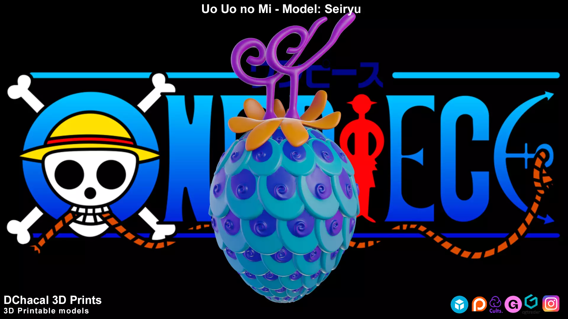 Uo Uo No Mi - Model Seiryu - One Piece 3D print model_0
