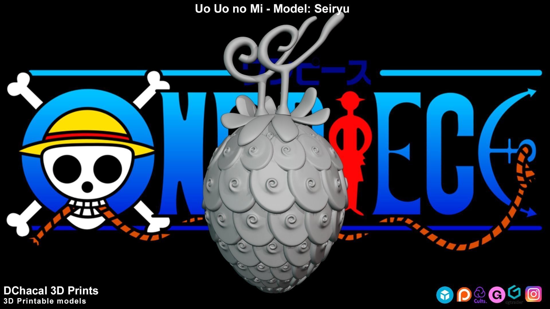 Uo Uo No Mi - Model Seiryu - One Piece 3D print model_4