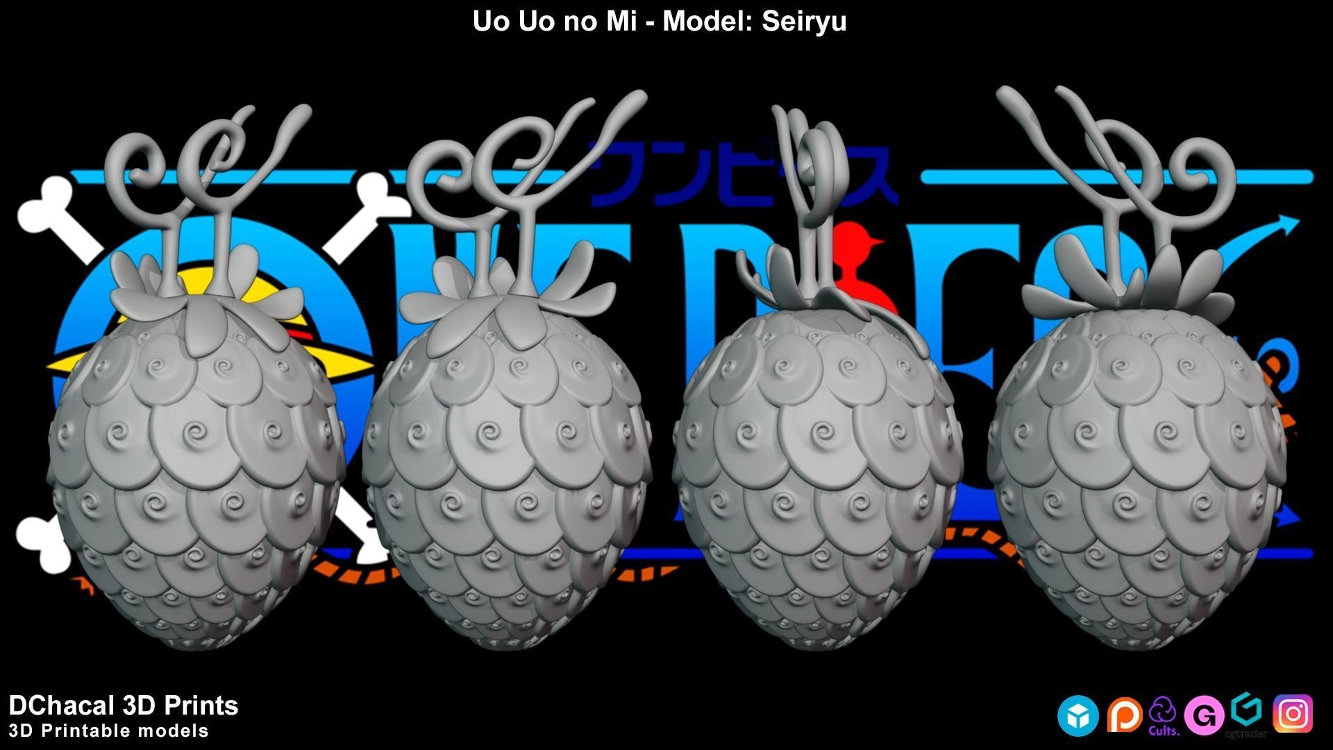 Uo Uo No Mi - Model Seiryu - One Piece 3D print model_5