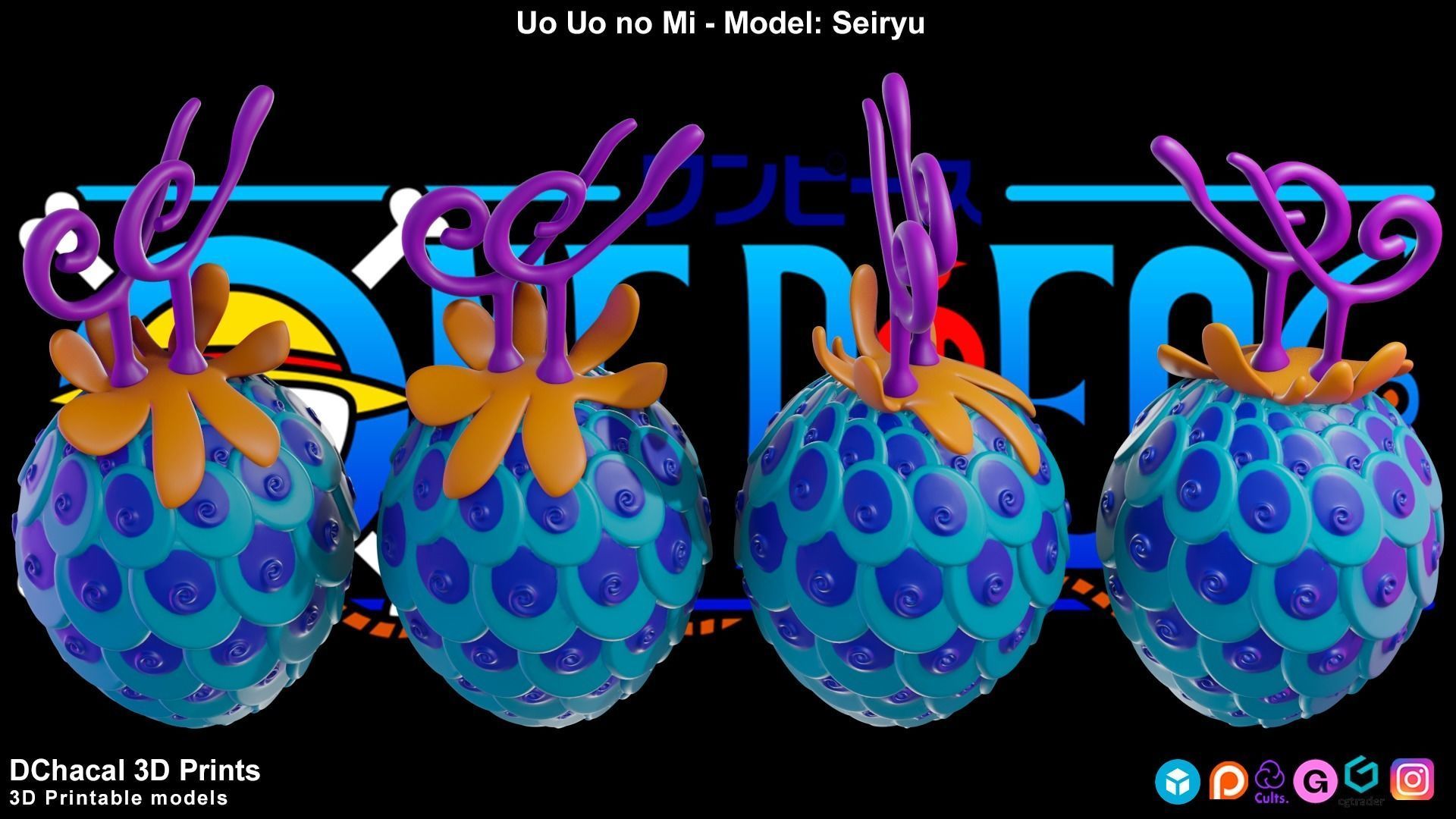 Uo Uo No Mi - Model Seiryu - One Piece 3D print model_2