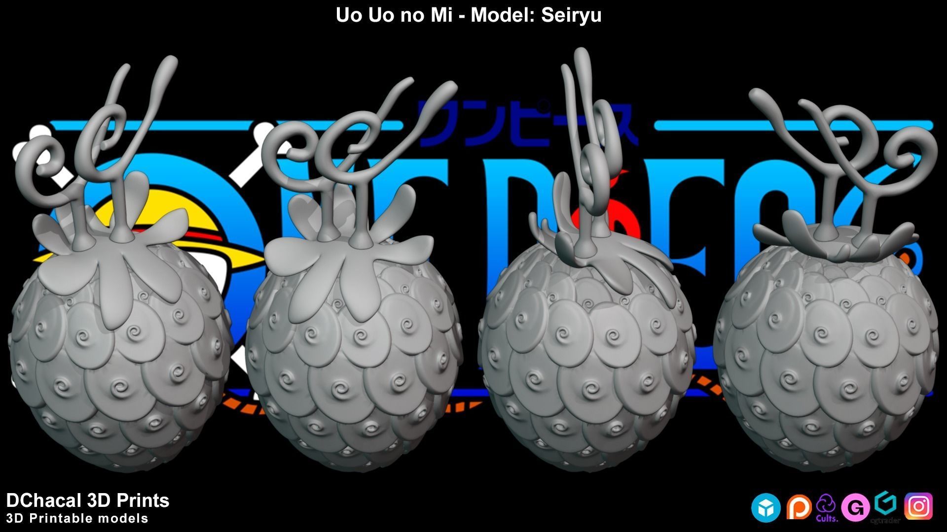 Uo Uo No Mi - Model Seiryu - One Piece 3D print model_6