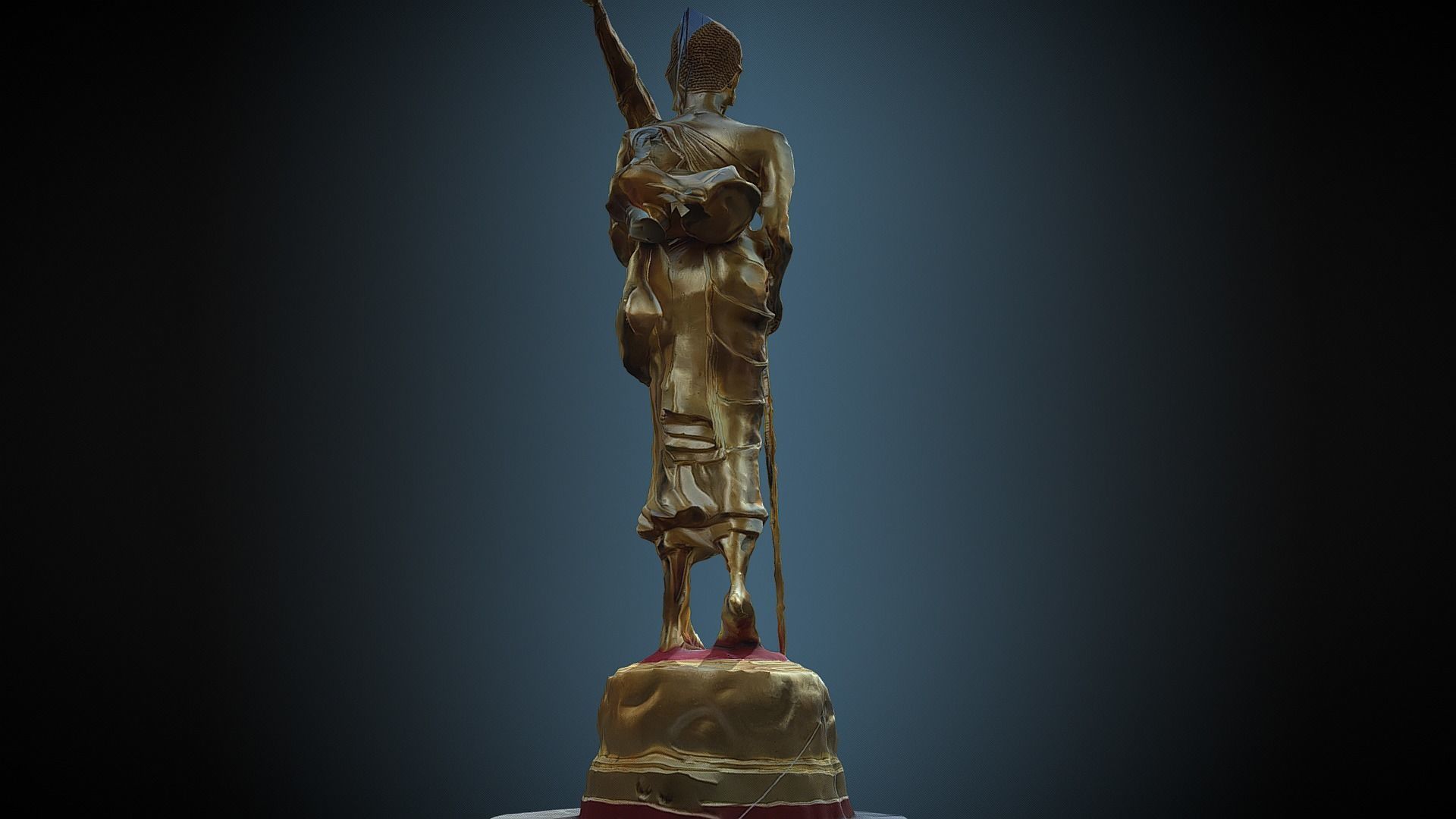 Buddha 22 stand 3D print model_4