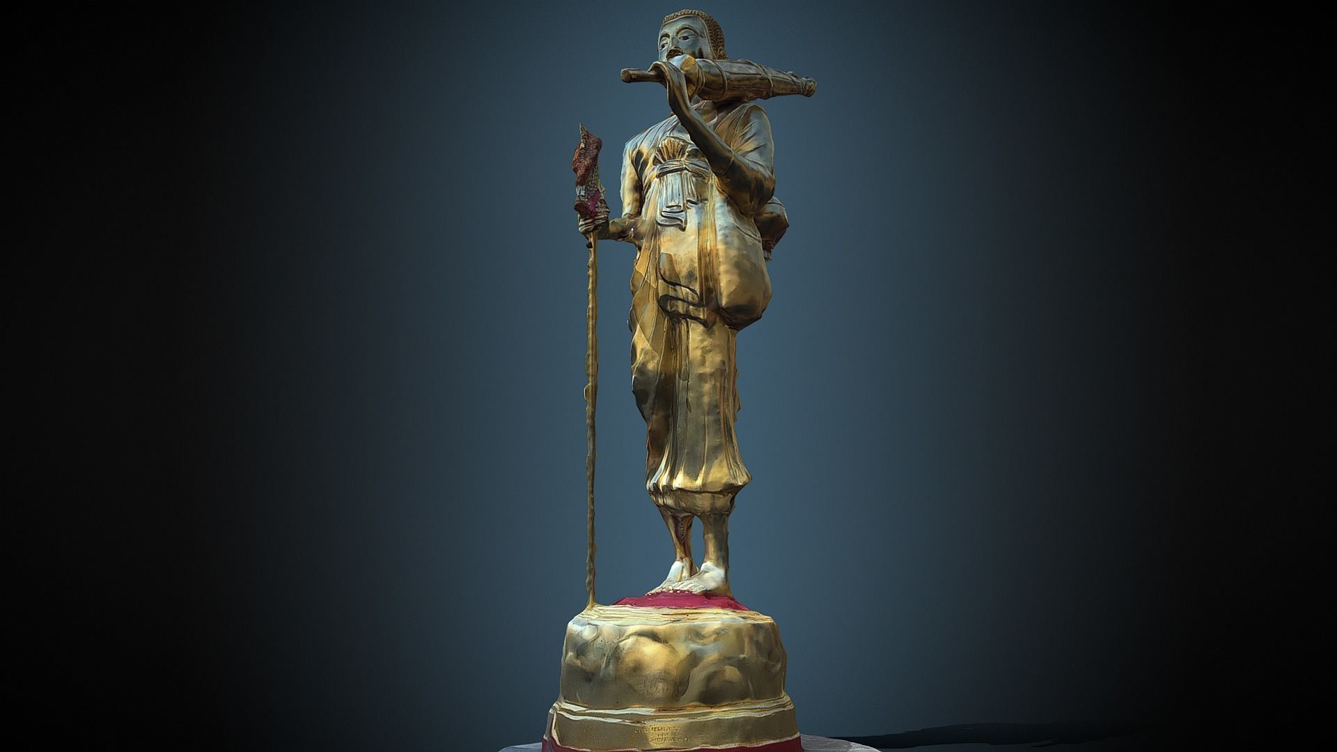 Buddha 22 stand 3D print model_1