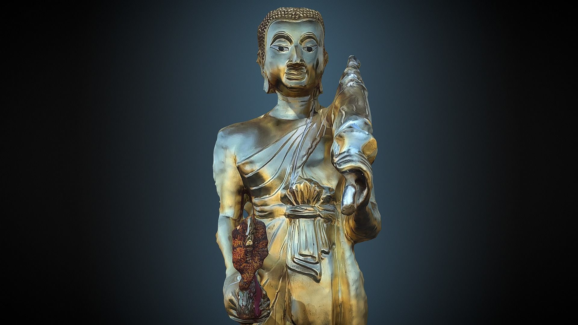 Buddha 22 stand 3D print model_6