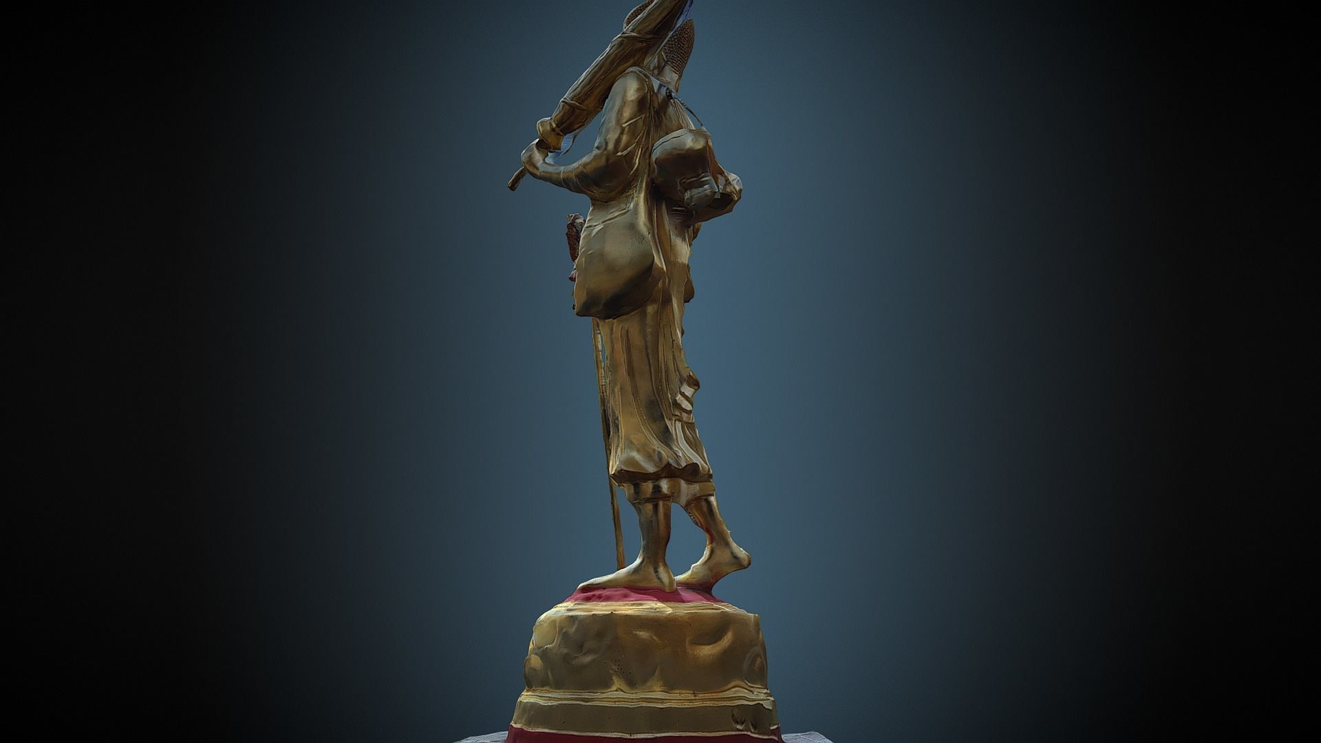 Buddha 22 stand 3D print model_5