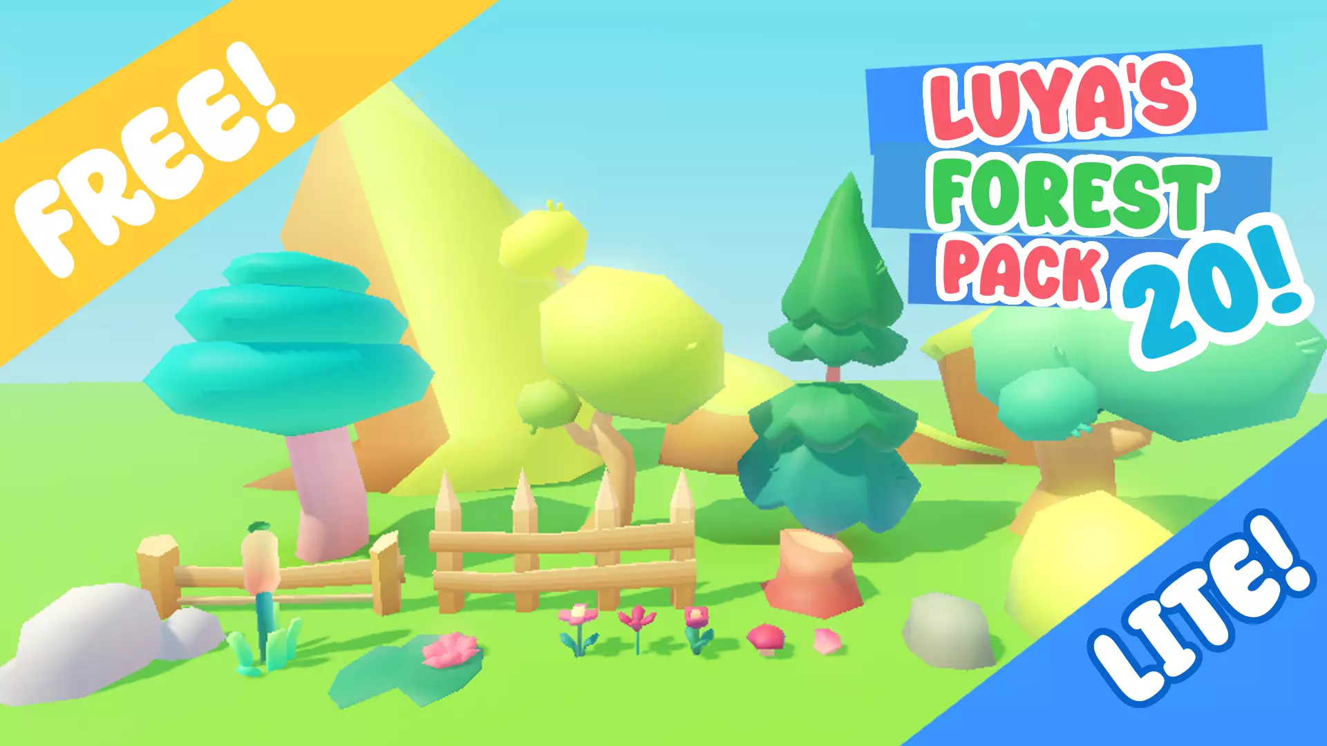 LUYAs LITE Forest Pack Free low-poly 3D model