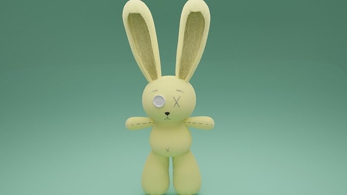 Bunny doll Free low-poly 3D model