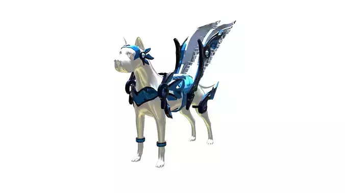 Dog Armor Fantasy 3D model