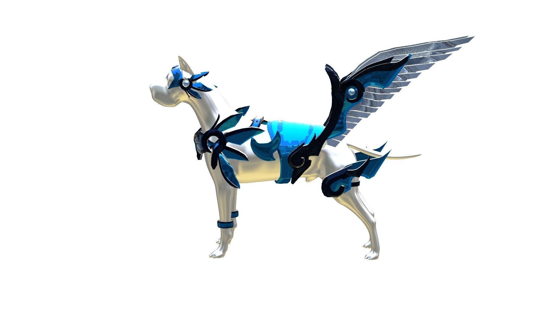 Dog Armor Fantasy 3D model_1