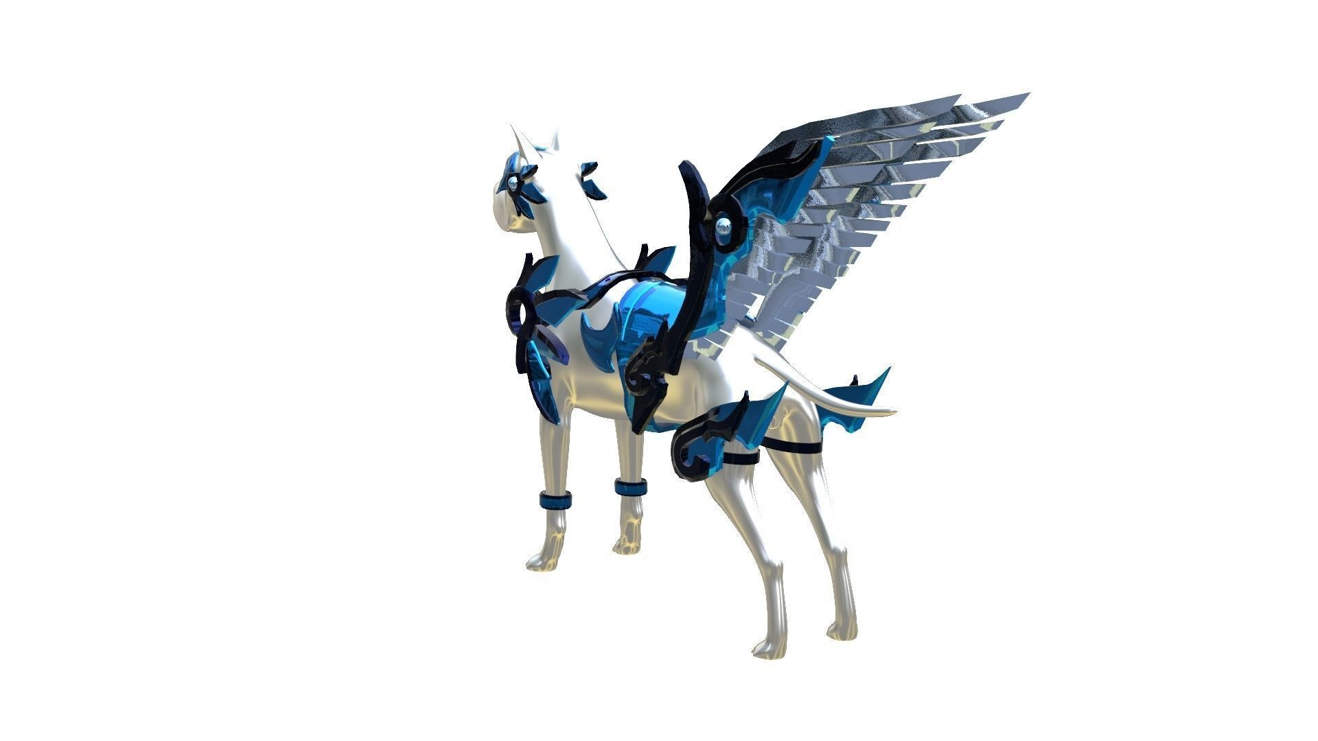 Dog Armor Fantasy 3D model_2