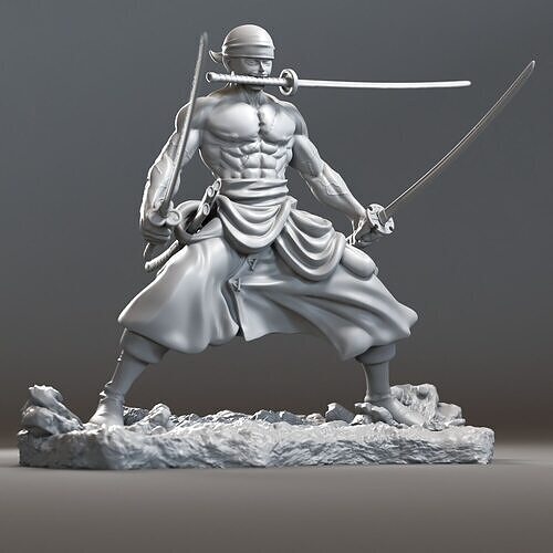 Zoro One Piece 3d print 3D print model
