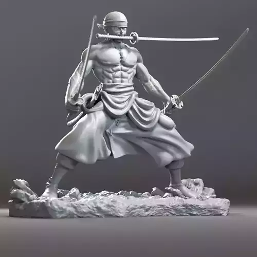 Zoro One Piece 3d print 3D print model