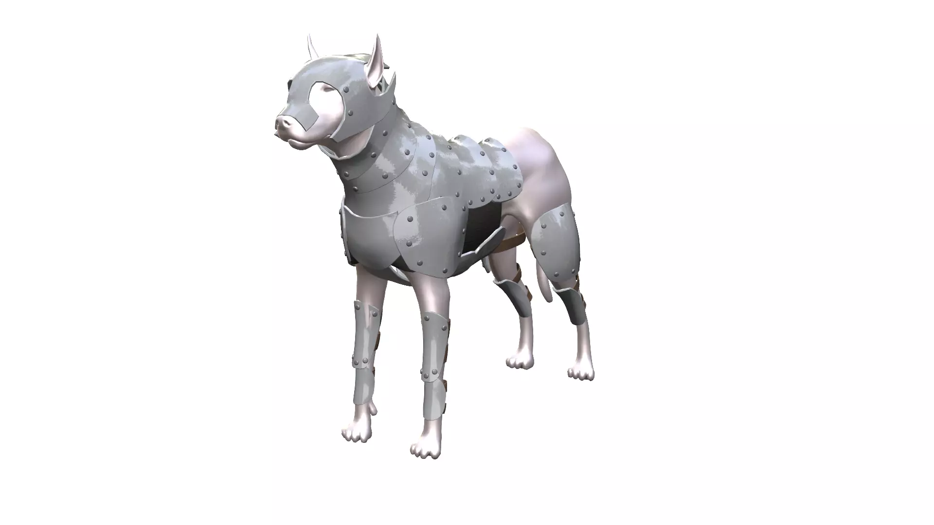 Dog Armor 3D model_0