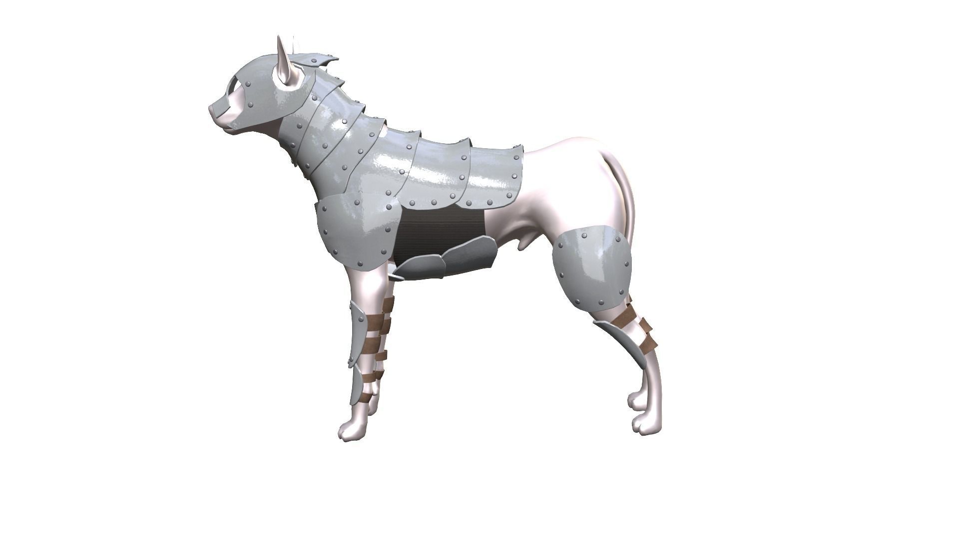 Dog Armor 3D model_1