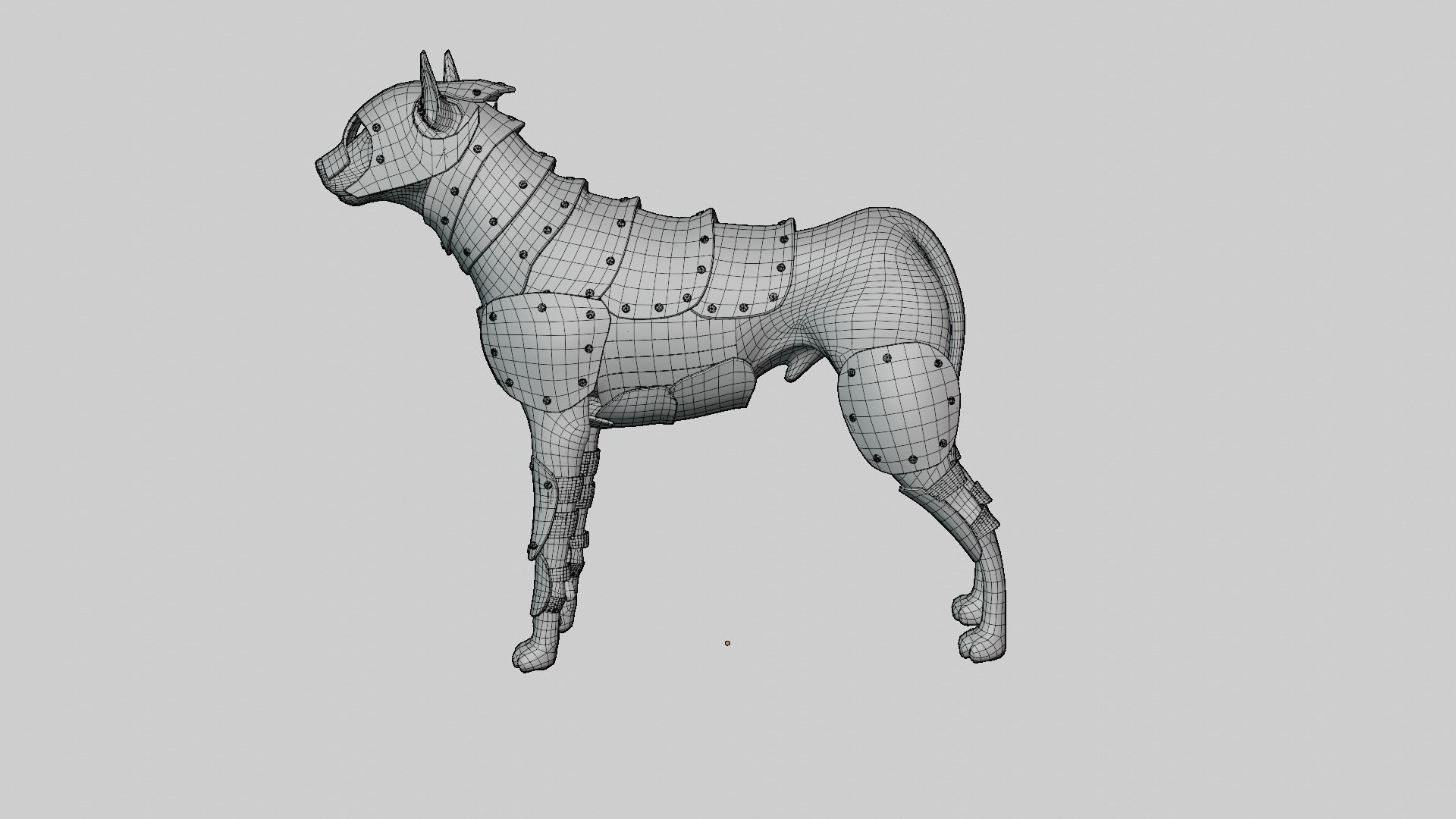 Dog Armor 3D model_4