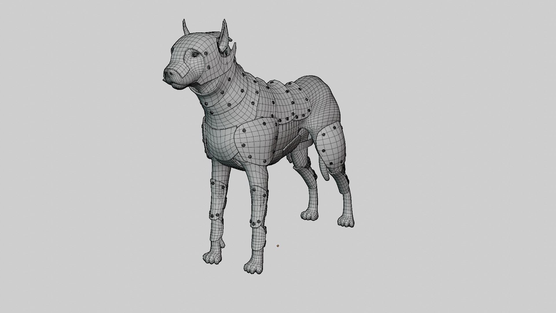 Dog Armor 3D model_3