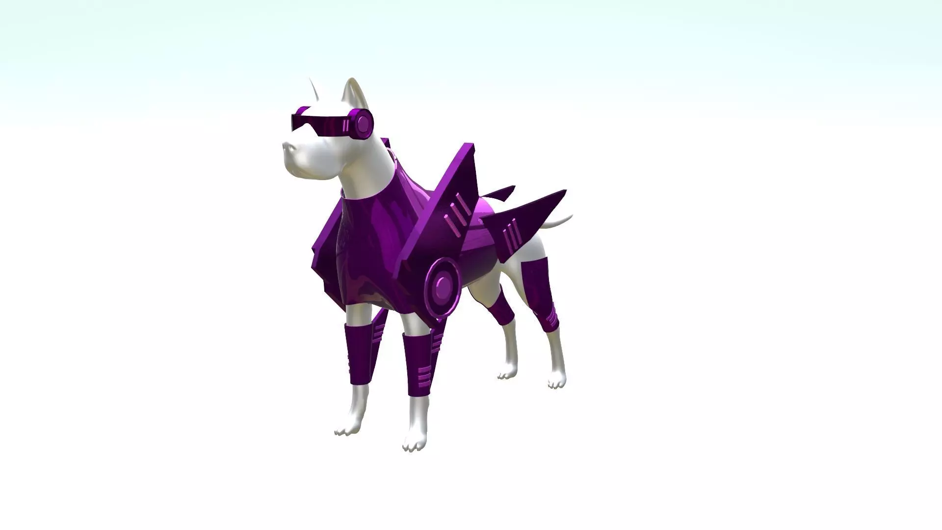 Dog Armor Science 3D model_0