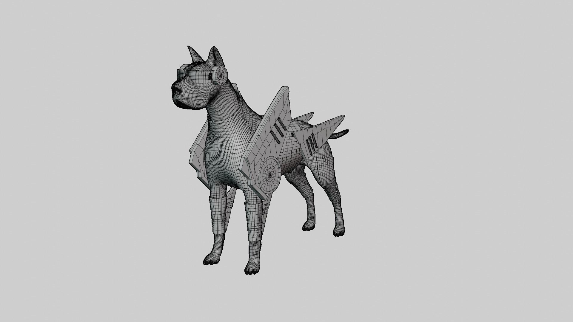 Dog Armor Science 3D model_3