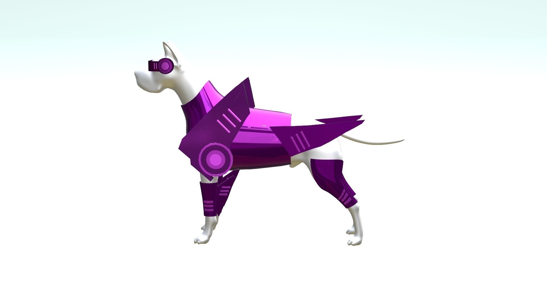 Dog Armor Science 3D model_1