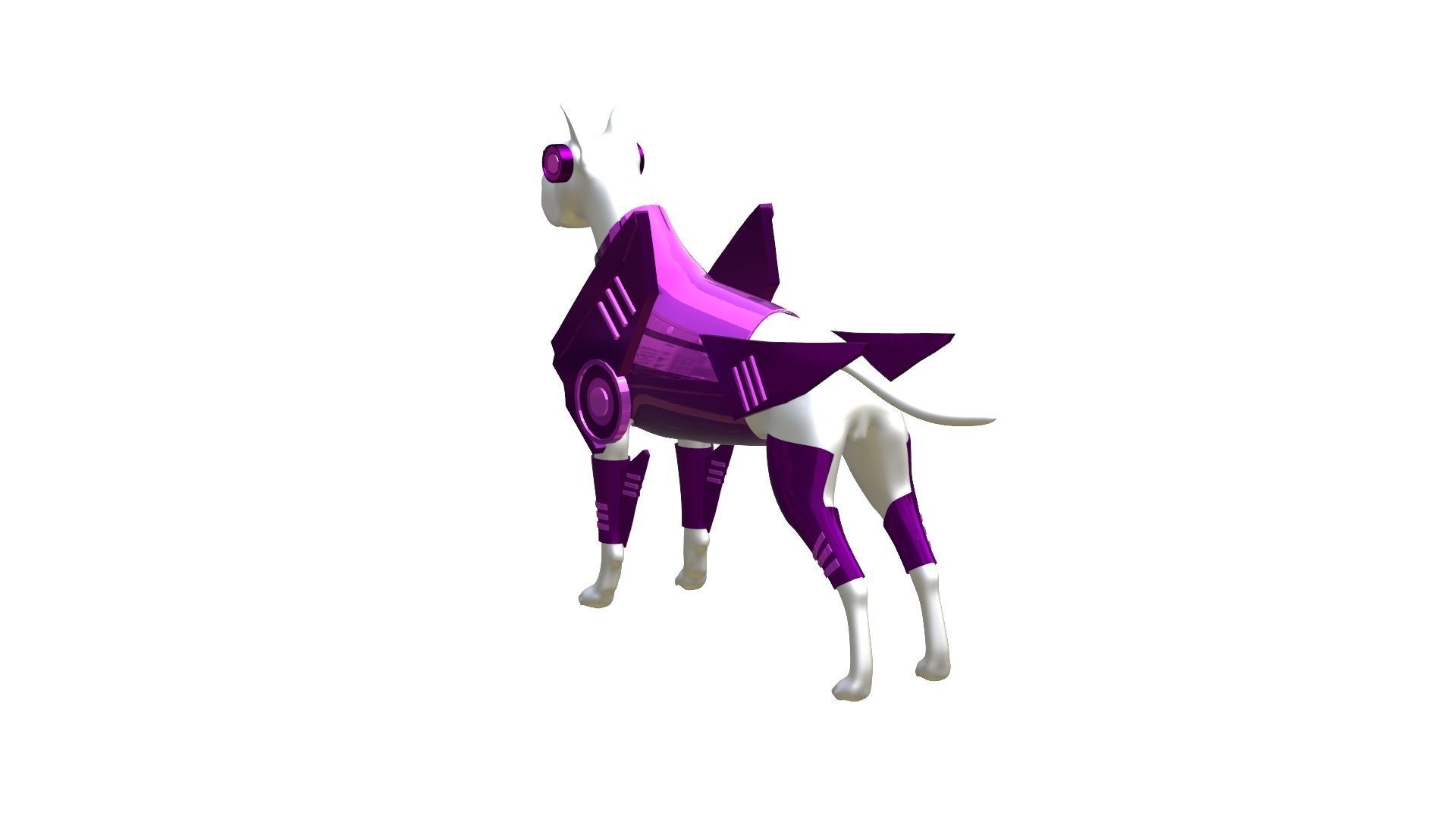 Dog Armor Science 3D model_2