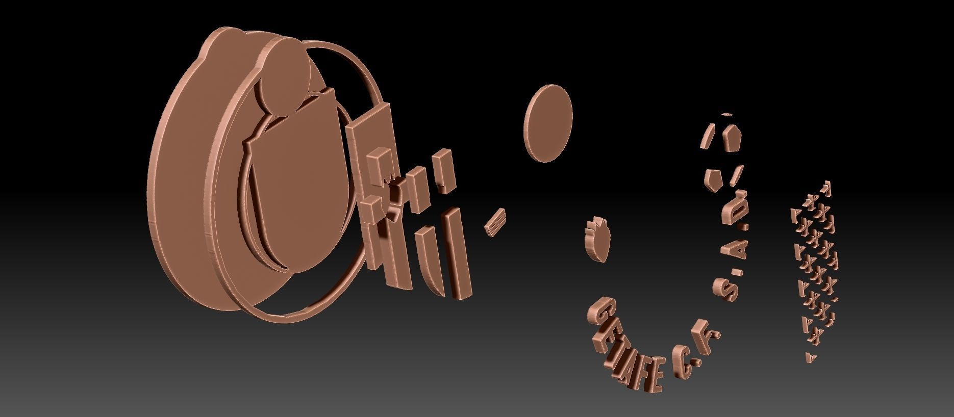 Spain League La Liga all teams printable 3D print model_68