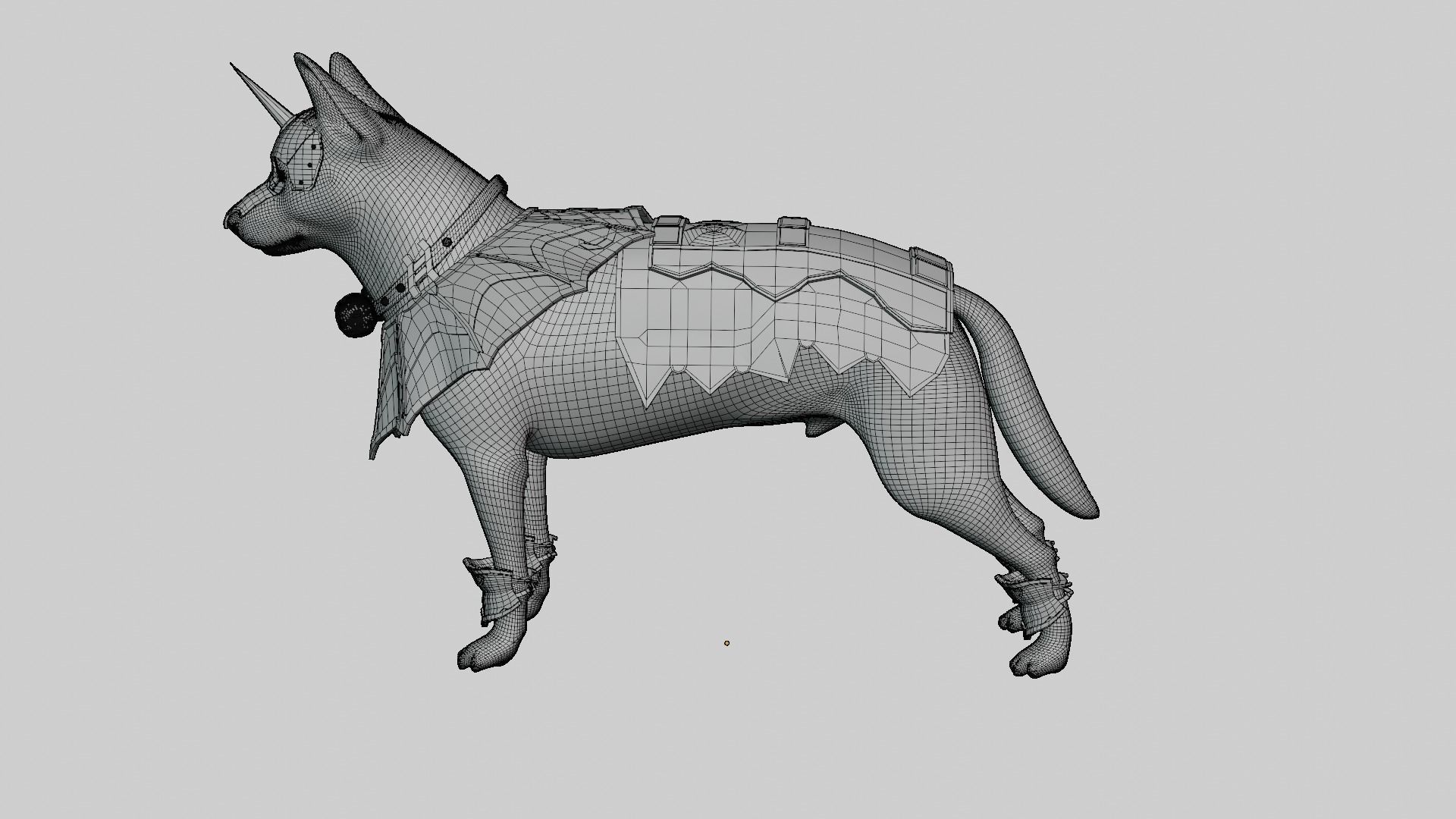 Dog Armor 3D model_4