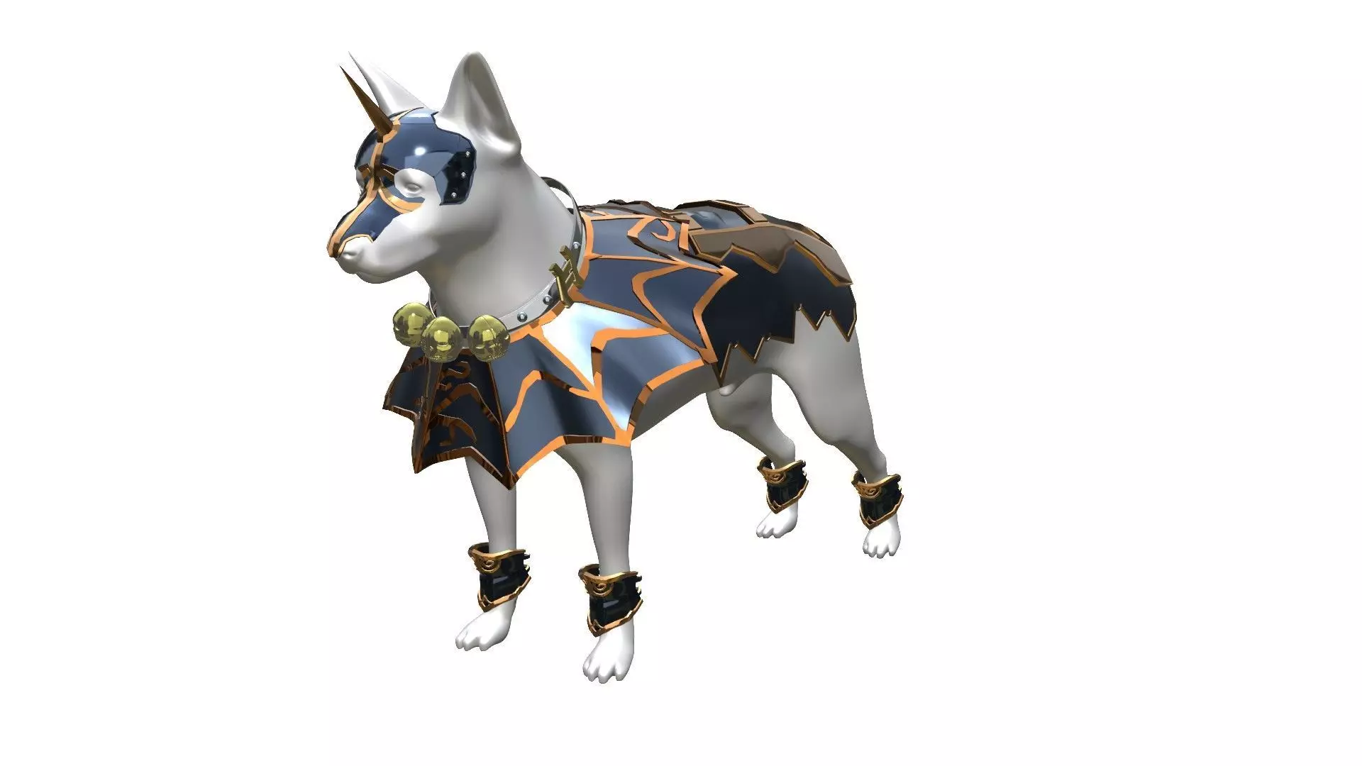 Dog Armor 3D model_0