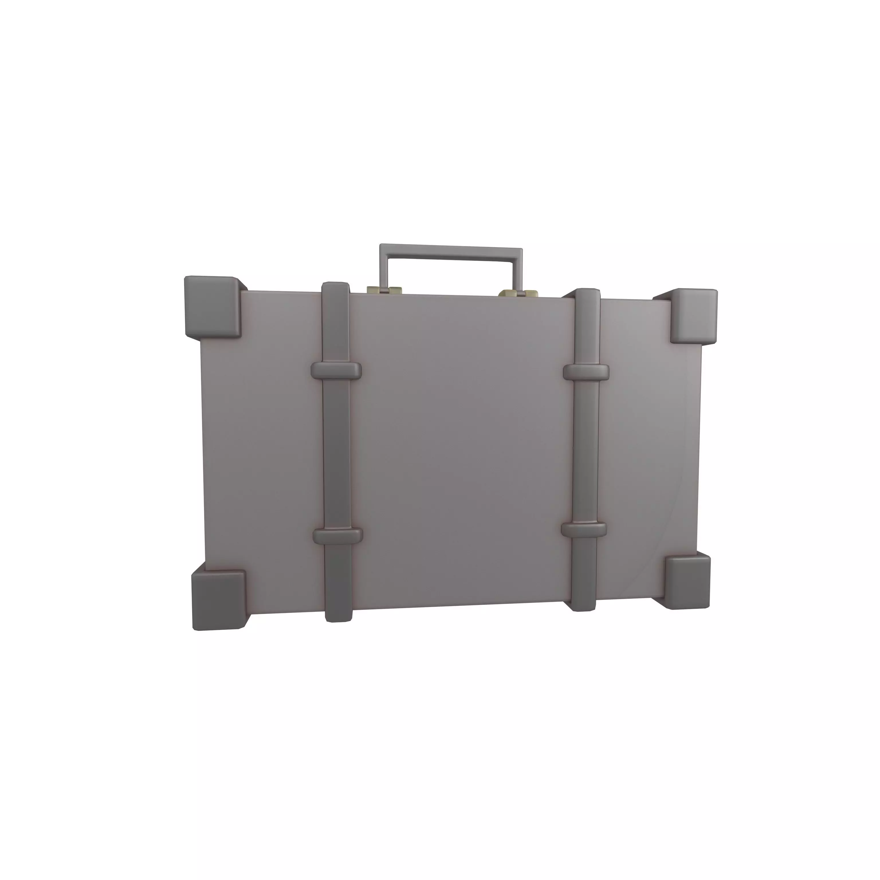 Briefcase v1 002 Low-poly 3D model_0